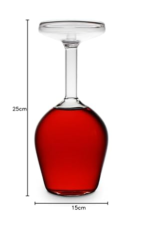 Vaso de vino invertido – Bebe al revés y rompe las reglas