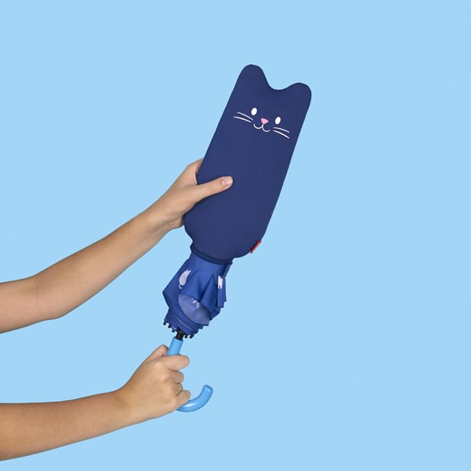 Meowmbrella – Paraguas azul con orejitas de gato