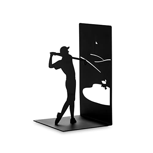 Sujetalibros Gold – Backswing y suspense entre los estantes
