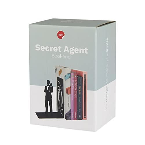 Sujetalibros agente secreto – Misión: mantener los libros en pie