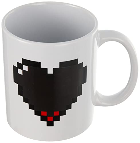 Taza Pixel Heart – Amor que late con el calor