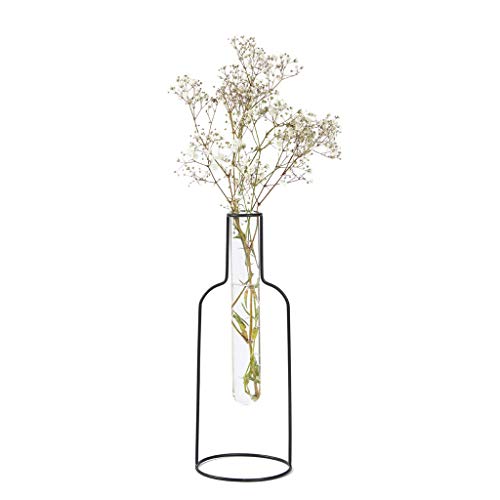 Florero Bottle Silhouette – Una silueta de botella que sostiene flores