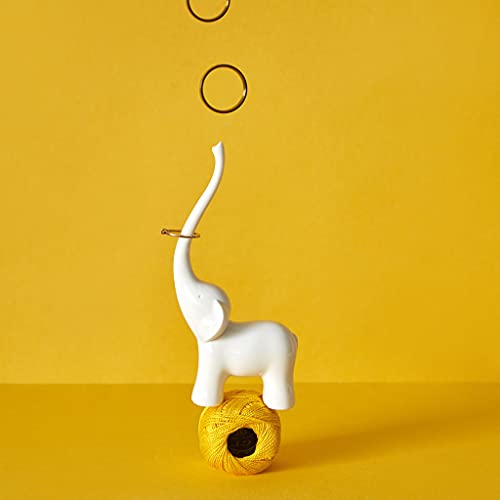 Portaanillos elefante – Trompa arriba, joyas seguras