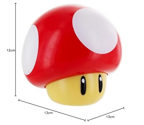 Mini lámpara Champiñón Mario – Cambia de color y sube de nivel