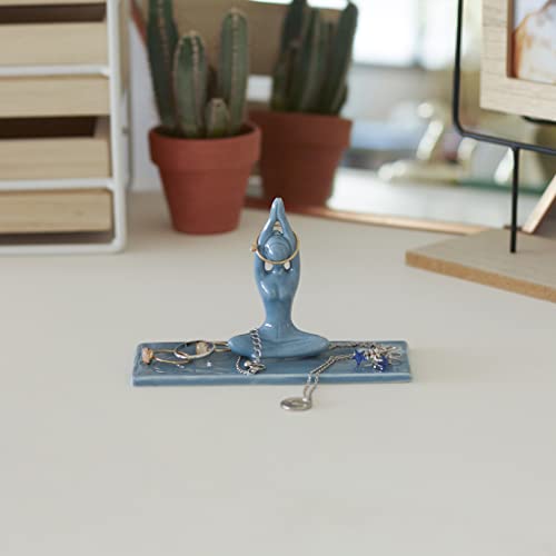 Asana – Porta anillos con postura de yoga zen