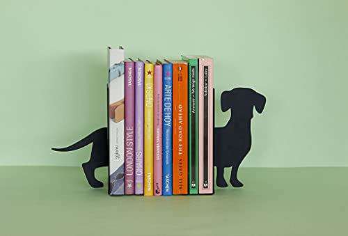 Sujetalibros teckel negro – El perro salchicha que guarda tus libros