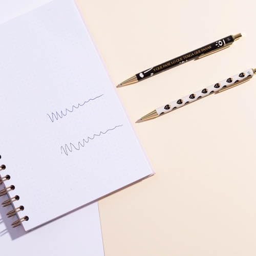 Lo que tenga que pasar – Bolígrafo elegante con mensaje positivo