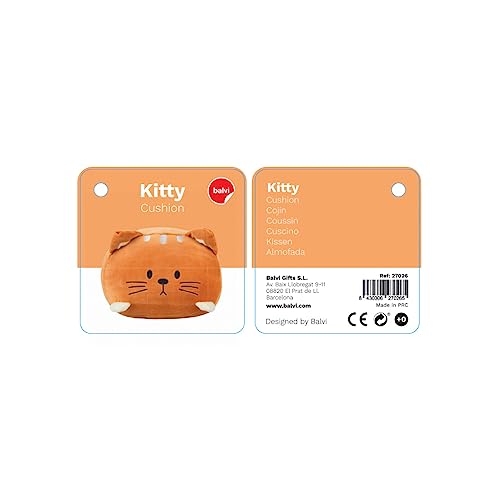 Cojín gato Kitty – Ronronea comodidad en tu sofá