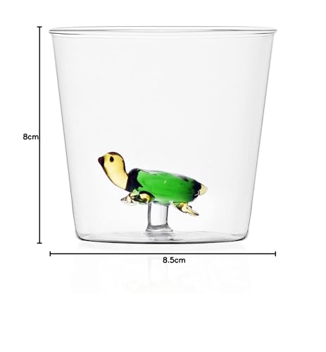 Vaso con tortuga – Un sorbo a paso lento