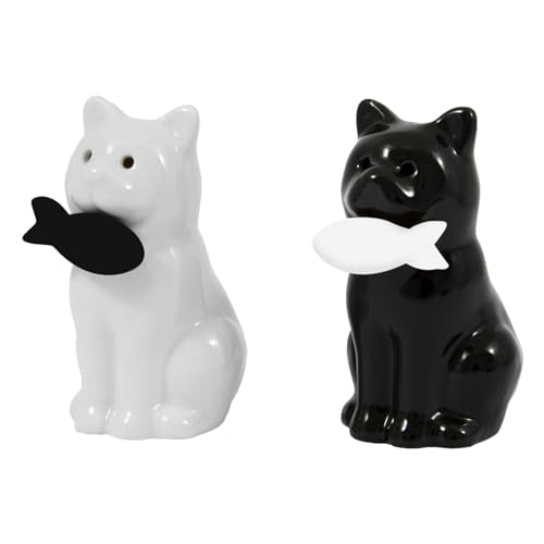 Set salero y pimentero gatos – Un dúo felino que da sabor a tu mesa
