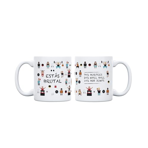 Taza “Estás brutal” – Para quien levanta pesos y ánimos