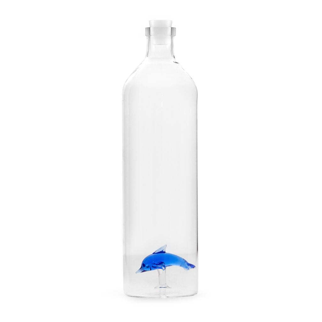 Botella con delfín – Hidratación con figura marina interior
