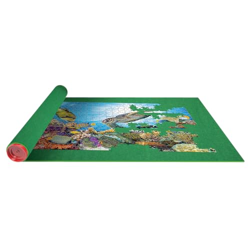 Tapete de puzzles – Verde, enrollable y práctico