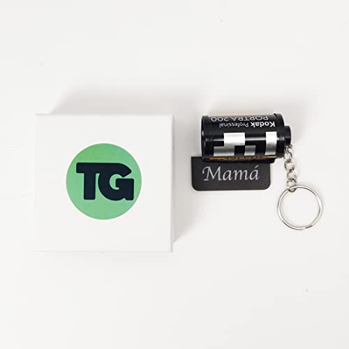 Llavero carrete personalizado– Tus fotos favoritas en mini rollo