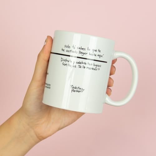 Tener éxito – Taza motivadora con curvas