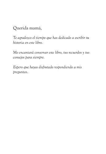 Querida mamá – Entre tú y yo, memorias con corazón