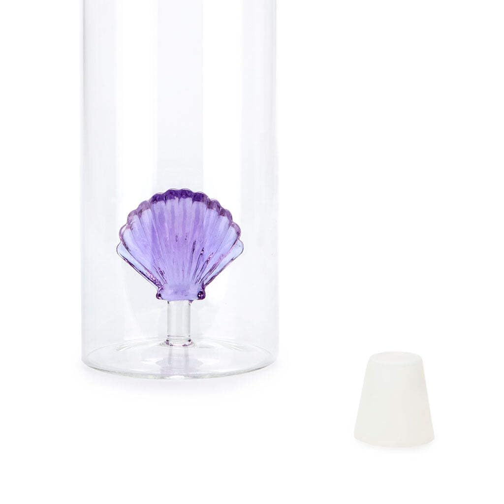 Botella con concha – Vidrio y mar en un mismo diseño