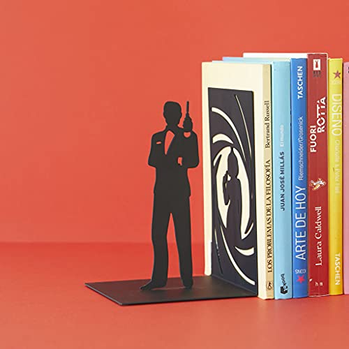 Sujetalibros agente secreto – Misión: mantener los libros en pie