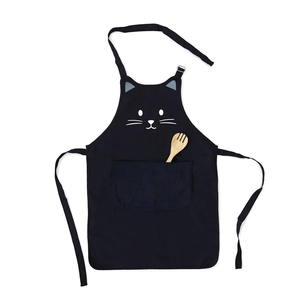 Delantal Kitty negro – El chef más sigiloso