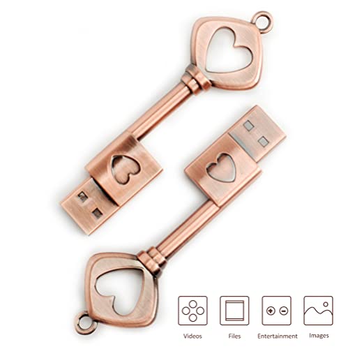 USB llave corazón vintage – Para guardar lo que de verdad importa