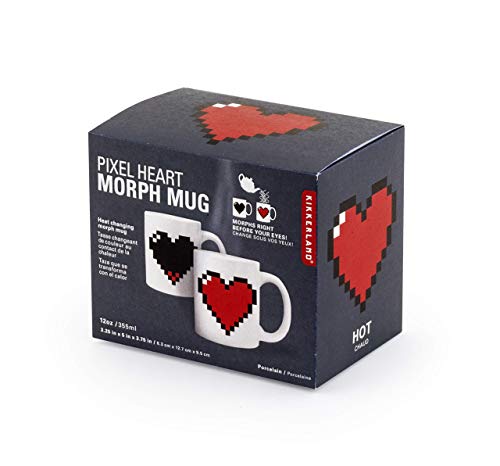 Taza Pixel Heart – Amor que late con el calor