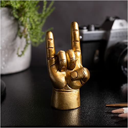 You Rock – Estatua dorada con gesto Rock & Roll