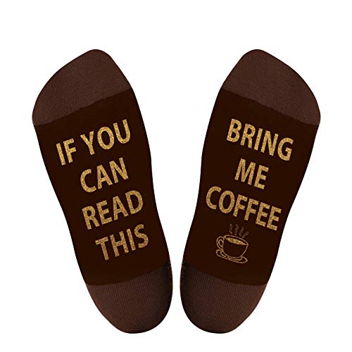 Calcetines "If You Can Read This, Bring Me Coffee" – Café y humor en tus pies