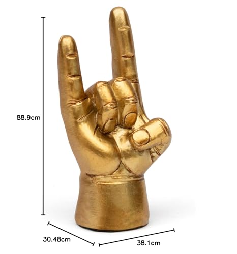 You Rock – Estatua dorada con gesto Rock & Roll