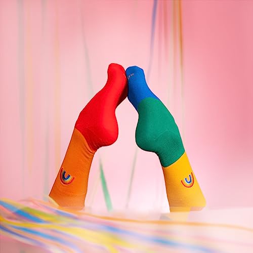 Calcetines arcoíris – Camina con todo el color del orgullo