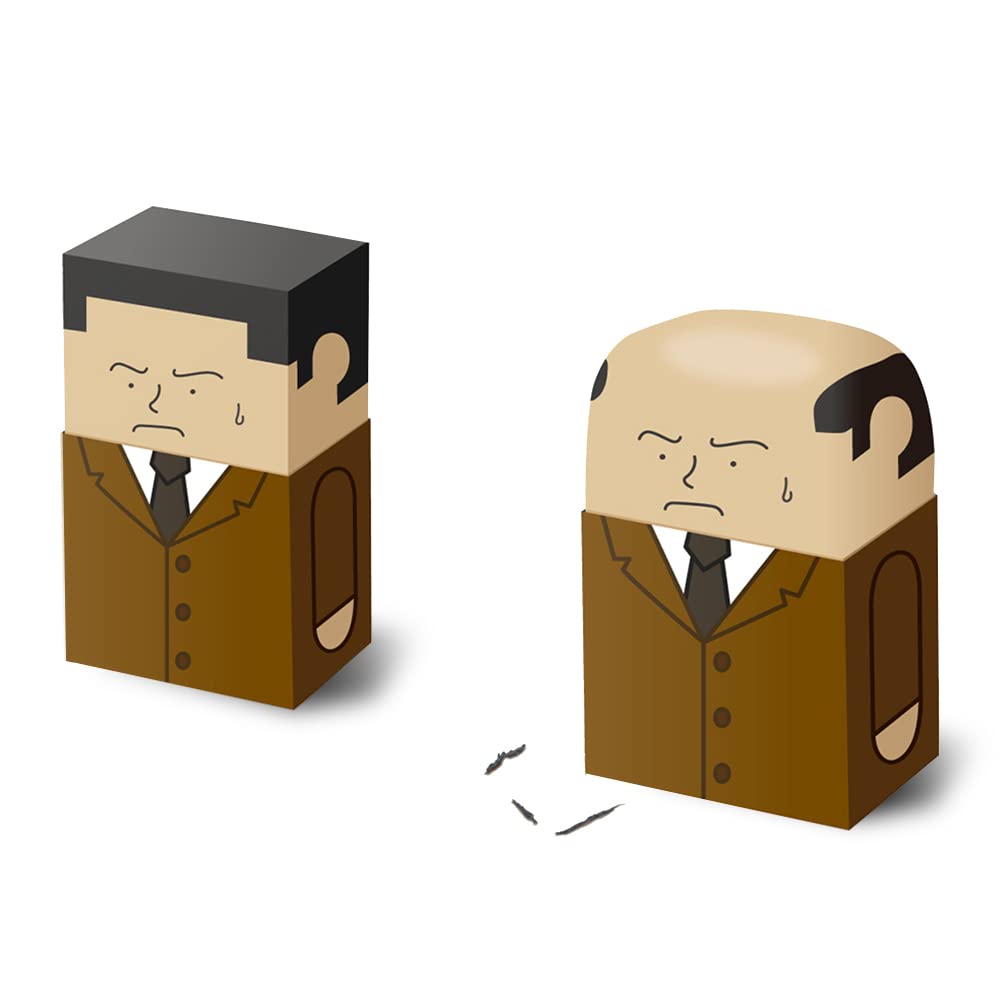 Borrador Salaryman – De peludo a calvo mientras borras