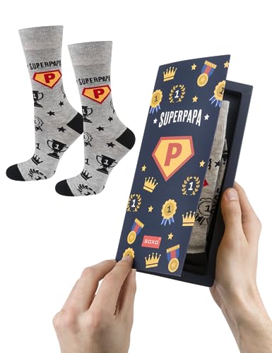 Calcetines "Super Papá" – Héroe de pies a cabeza