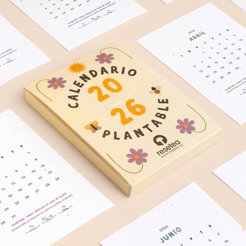 Calendario Plantable 2026 – Un Año Lleno de Vida