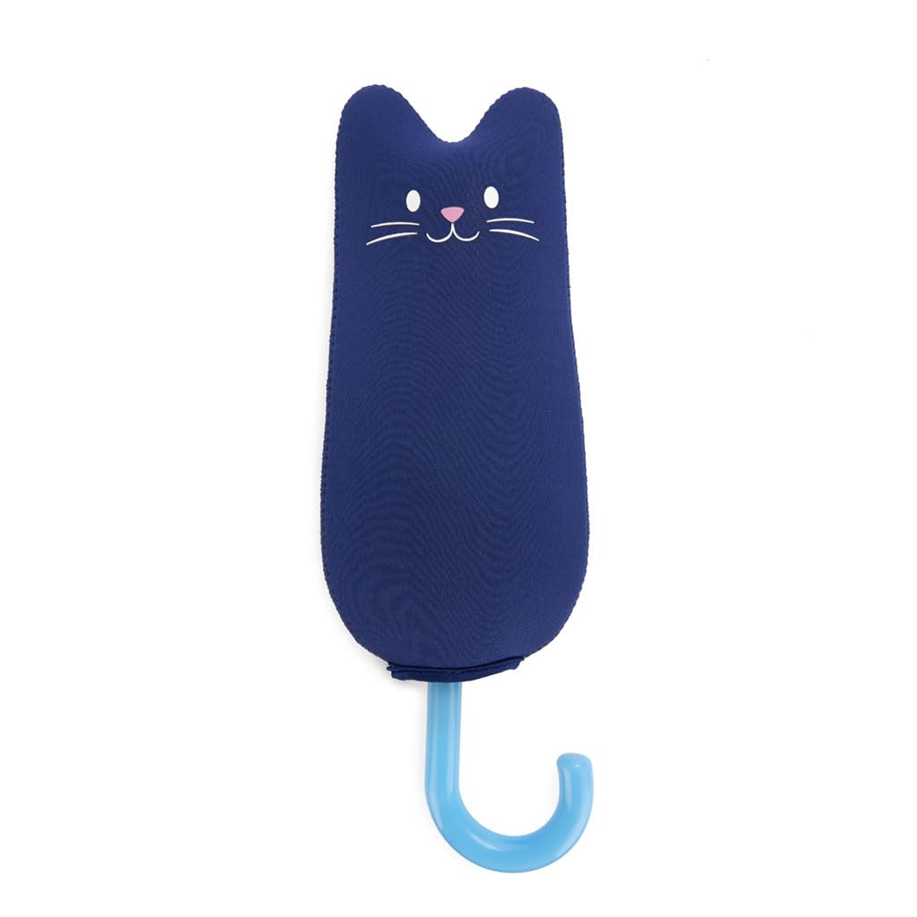 Meowmbrella – Paraguas azul con orejitas de gato