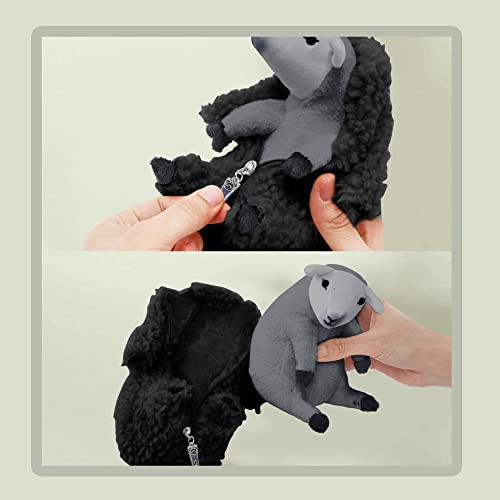 Peluche oveja negra desmontable – Una esquila con mucho carácter