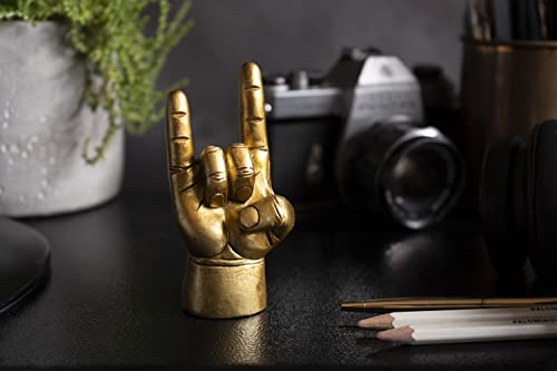 You Rock – Estatua dorada con gesto Rock & Roll
