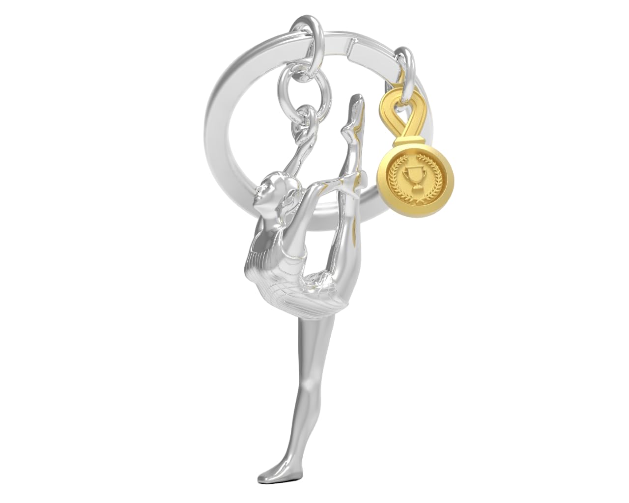 Llavero gimnasta – Elegancia en movimiento