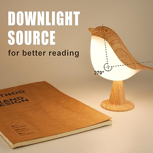 Haotao - Lámpara de escritorio - LED Luz Nocturna Infantil - Lampara Regulable Táctil Para Dormitorio - Con 3 Modo de Luz - Recargable por USB - Regalo Para Niños/Adulto