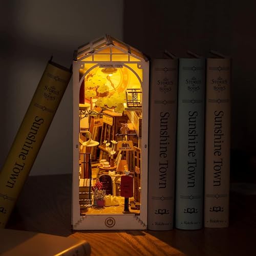 Book Nook 'Sunshine Town' – Un paseo soleado entre libros