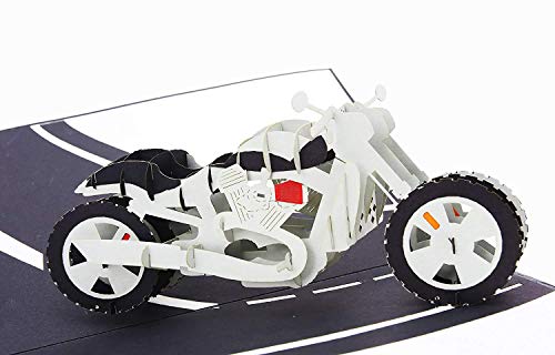 Tarjeta pop-up moto – A toda velocidad en 3D