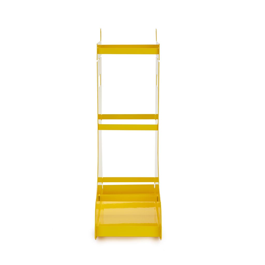 Paragüero amarillo en forma de botas – Decoración útil para días de lluvia