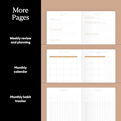 Planner sin fecha – Diario productivo con revisión semanal