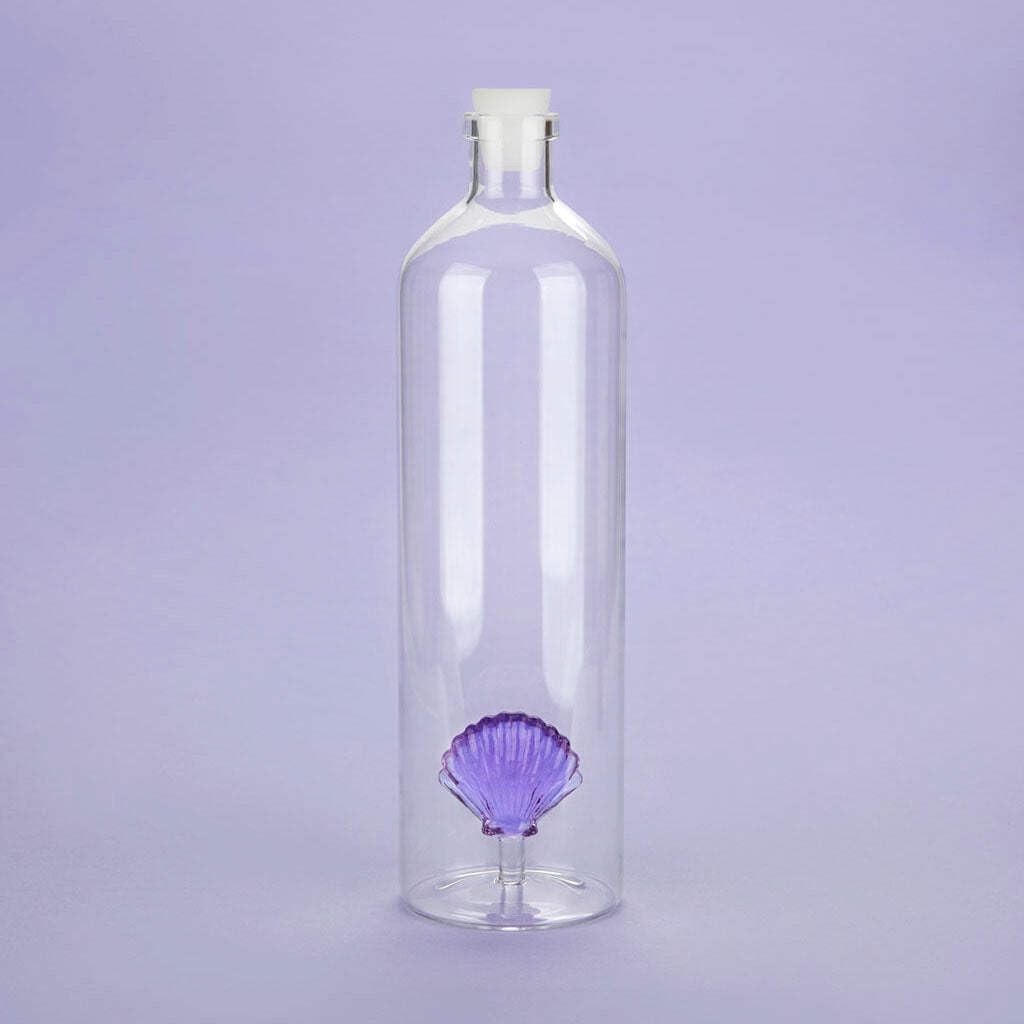 Botella con concha – Vidrio y mar en un mismo diseño