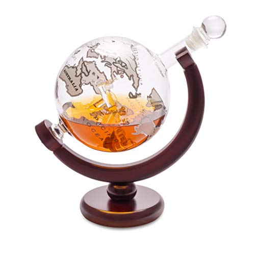 Decantador globo terráqueo – Whisky con vuelta al mundo