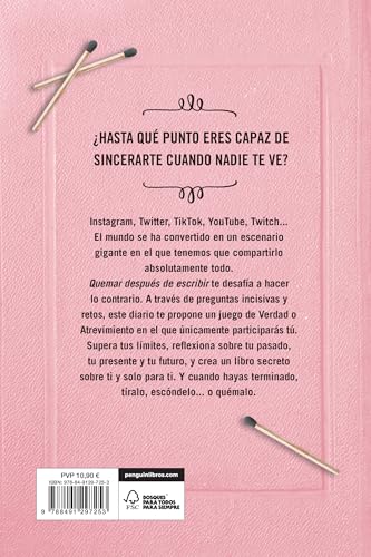 Quemar después de escribir – Diario para confesiones privadas
