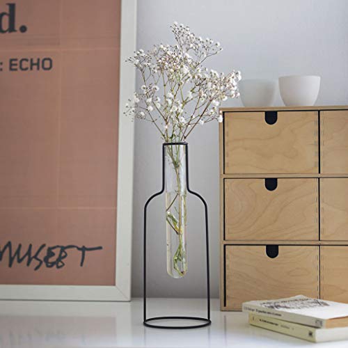 Florero Bottle Silhouette – Una silueta de botella que sostiene flores