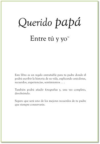 Querido papá – Entre tú y yo, un libro para recordar juntos