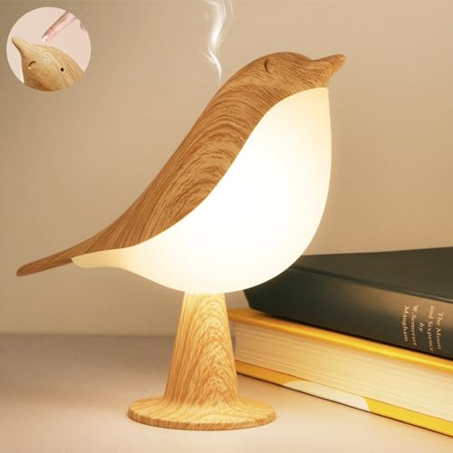 Lámpara LED Pájaro Difusor – Luz portátil y aromática para cualquier rincón