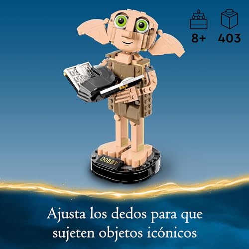 LEGO Harry Potter Dobby el Elfo Doméstico, Regalo de Reyes para Niñas, Niños, Adolescentes y Fans de 8+ Años, Juguete y Decoración para la Habitación, Colección de Figura Icónica de Personaje 76421