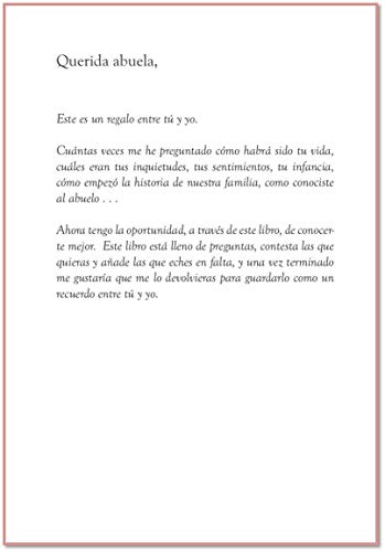 Querida abuela – Un diario para dejar huella