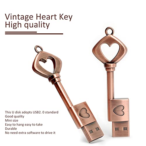 USB llave corazón vintage – Para guardar lo que de verdad importa